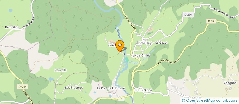 localisation de l'entreprise MADAME CHANTAL RENAUD  CORANCY