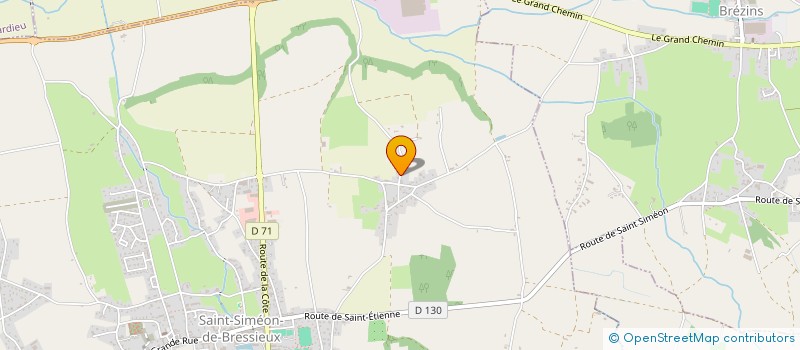 localisation de l'entreprise MADAME CHANTAL RENEVIER  SAINT-SIMEON-DE-BRESSIEUX