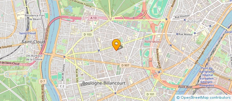 localisation de l'entreprise MADAME CHANTAL REUSEAU à BOULOGNE-BILLANCOURT