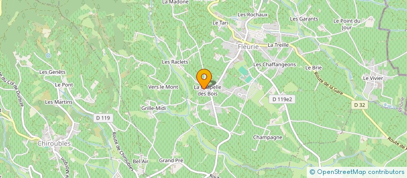 localisation de l'entreprise MADAME CHANTAL REYDET à FLEURIE