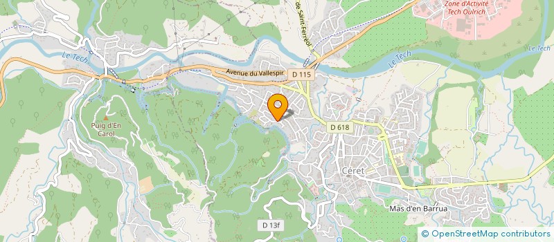 localisation de l'entreprise MADAME CHANTAL RIPOLL à CERET