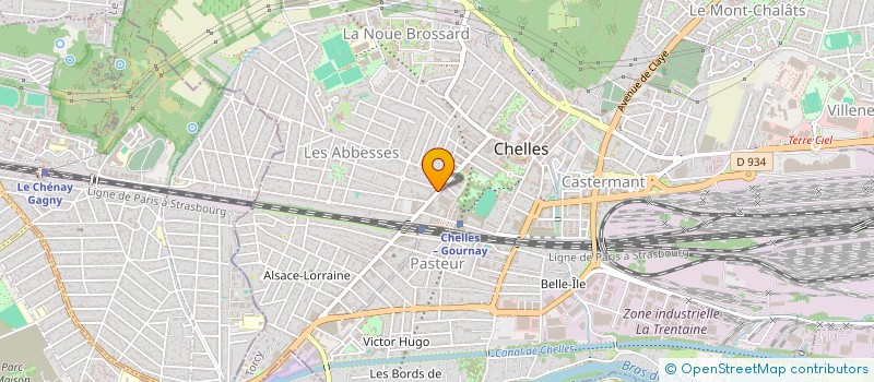 localisation de l'entreprise MADAME CHANTAL ROBIN à CHELLES