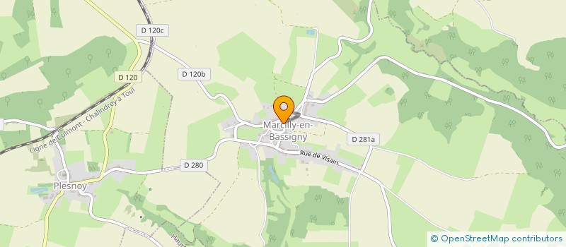 localisation de l'entreprise MADAME CHANTAL ROLLET à ANDILLY-EN-BASSIGNY