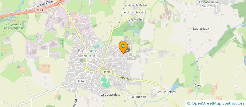 localisation de l'entreprise MADAME CHANTAL RONDEL  BREAL-SOUS-MONTFORT