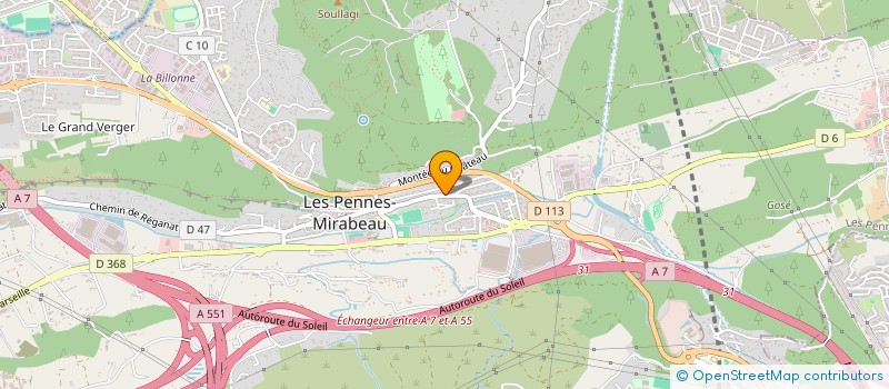 localisation de l'entreprise MADAME CHANTAL ROSSERO à LES PENNES-MIRABEAU