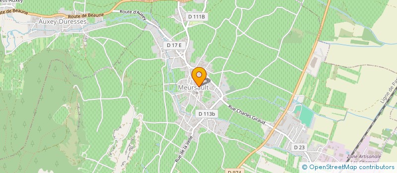 localisation de l'entreprise MADAME CHANTAL ROSSIGNOL  MEURSAULT