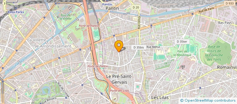 localisation de l'entreprise MADAME CHANTAL ROUVIERE à LE PRE-SAINT-GERVAIS