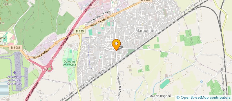 localisation de l'entreprise MADAME CHANTAL RUAS  MARGUERITTES