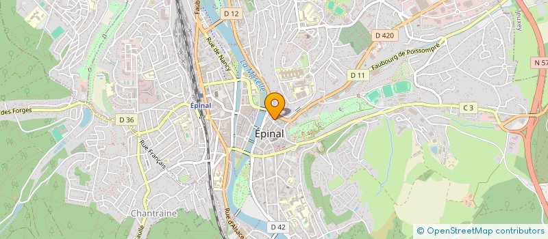 localisation de l'entreprise MADAME CHANTAL SAINT-AVIT  EPINAL