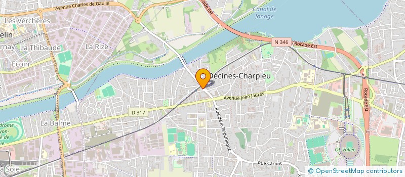 localisation de l'entreprise MADAME CHANTAL SANGOUARD  DECINES-CHARPIEU