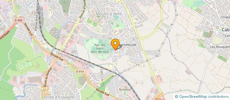 localisation de l'entreprise MADAME CHANTAL SARDIN  PERPIGNAN