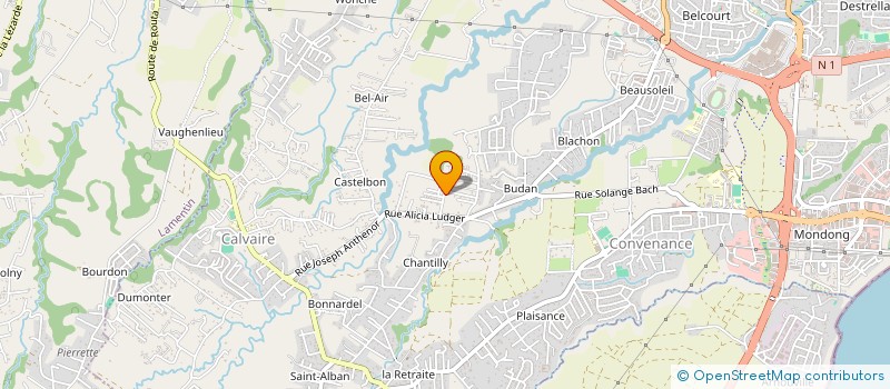 localisation de l'entreprise MADAME CHANTAL SARGENTON CHARLES-GERVAIS  BAIE-MAHAULT