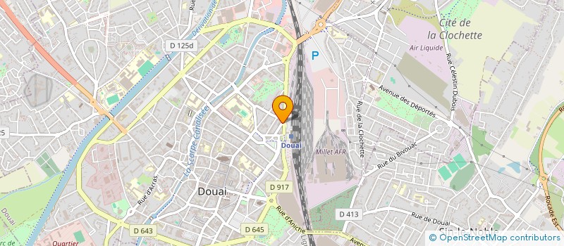 localisation de l'entreprise MADAME CHANTAL SARRAZIN à DOUAI