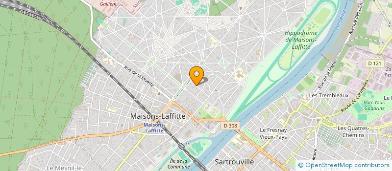 localisation de l'entreprise MADAME CHANTAL SARRAZIN  MAISONS-LAFFITTE