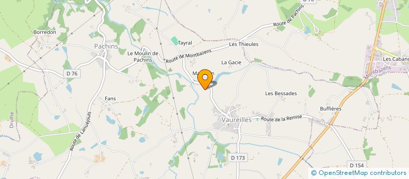 localisation de l'entreprise MADAME CHANTAL SAVIGNAC-SERRES  VAUREILLES