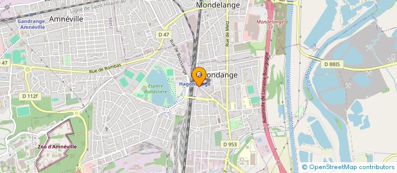 localisation de l'entreprise MADAME CHANTAL SCHMITT  HAGONDANGE