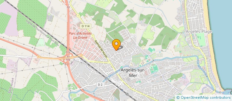 localisation de l'entreprise MADAME CHANTAL SEGHI  ARGELES-SUR-MER