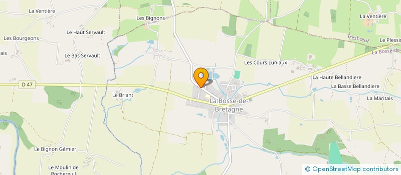localisation de l'entreprise MADAME CHANTAL SERAZIN à LA BOSSE-DE-BRETAGNE