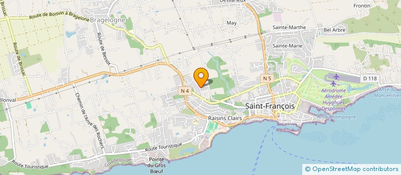 localisation de l'entreprise MADAME CHANTAL SERER  SAINT-FRANCOIS