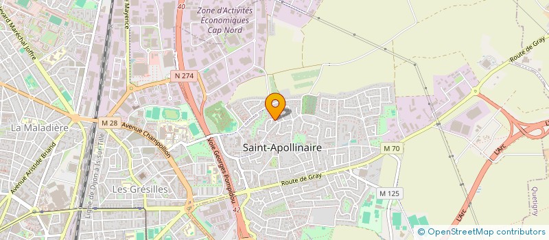 localisation de l'entreprise MADAME CHANTAL SITT  SAINT-APOLLINAIRE