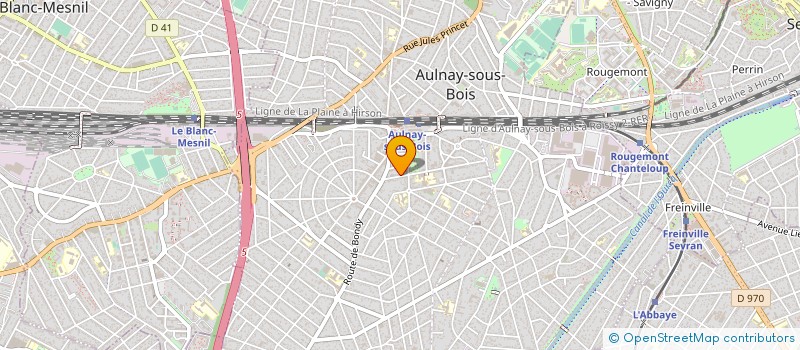 localisation de l'entreprise MADAME CHANTAL SOUILLARD à AULNAY SOUS BOIS