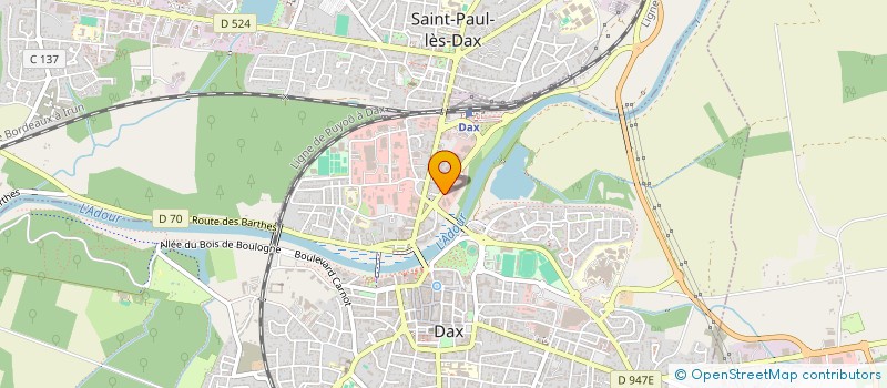 localisation de l'entreprise MADAME CHANTAL SOULU à DAX