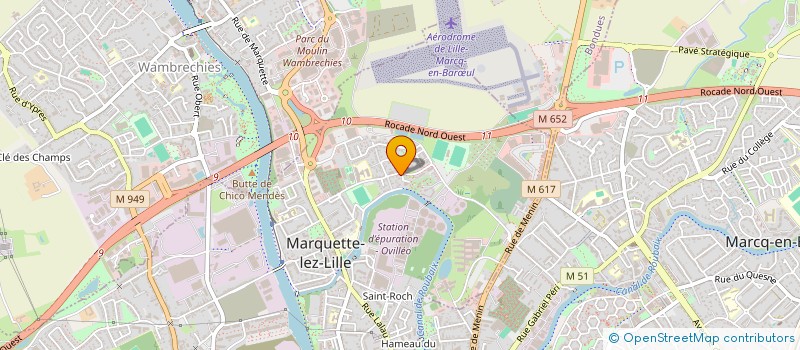 localisation de l'entreprise MADAME CHANTAL SOUYRIS  MARQUETTE-LEZ-LILLE