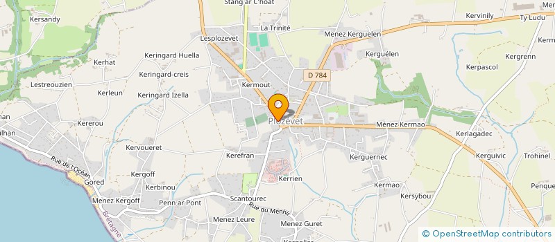 localisation de l'entreprise MADAME CHANTAL STRULLU à PLOZEVET