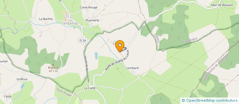 localisation de l'entreprise MADAME CHANTAL SUDRE  PUYLAGARDE