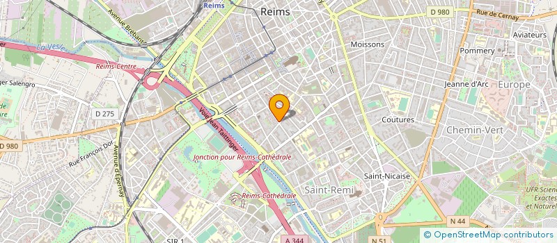 localisation de l'entreprise MADAME CHANTAL SUPPLIGEAU à REIMS