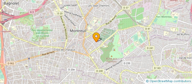 localisation de l'entreprise MADAME CHANTAL SY à MONTREUIL
