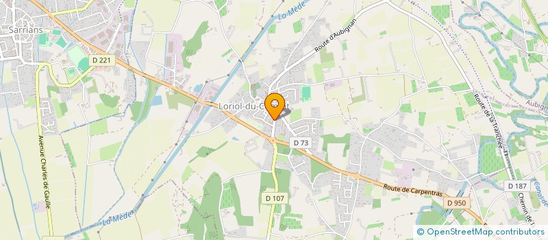 localisation de l'entreprise MADAME CHANTAL TELLIER  LORIOL-DU-COMTAT