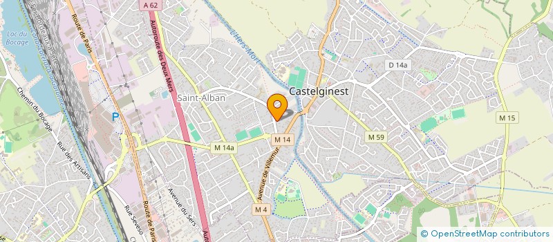 localisation de l'entreprise MADAME CHANTAL TERRIER  CASTELGINEST