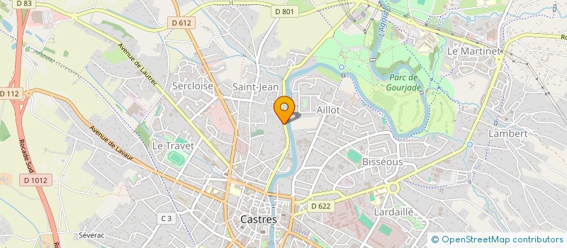 localisation de l'entreprise MADAME CHANTAL TEULIERE à CASTRES