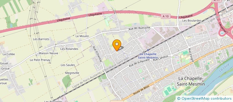 localisation de l'entreprise MADAME CHANTAL TEZARD  LA CHAPELLE ST MESMIN