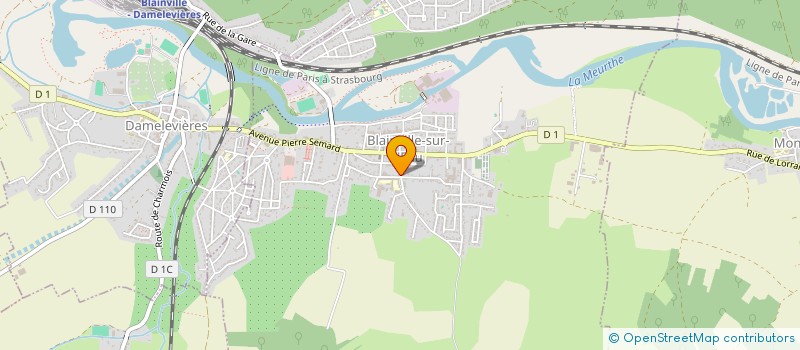 localisation de l'entreprise MADAME CHANTAL THALLINGER à BLAINVILLE-SUR-L'EAU