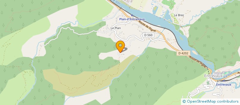 localisation de l'entreprise MADAME CHANTAL THAON  ENTREVAUX