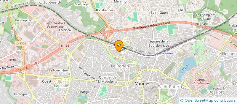 localisation de l'entreprise MADAME CHANTAL THEBAUD  VANNES