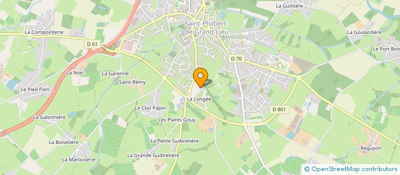 localisation de l'entreprise MADAME CHANTAL THENAISIE LE CALVEZ à SAINT-PHILBERT-DE-GRAND-LIEU