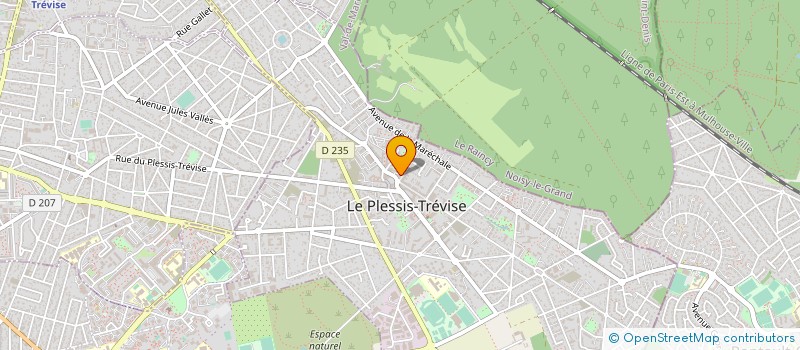 localisation de l'entreprise MADAME CHANTAL THOMAS à LE PLESSIS-TREVISE