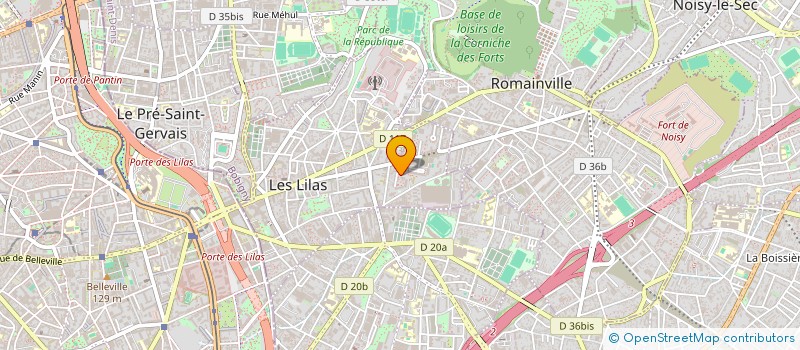 localisation de l'entreprise MADAME CHANTAL TORDJMAN à LES LILAS