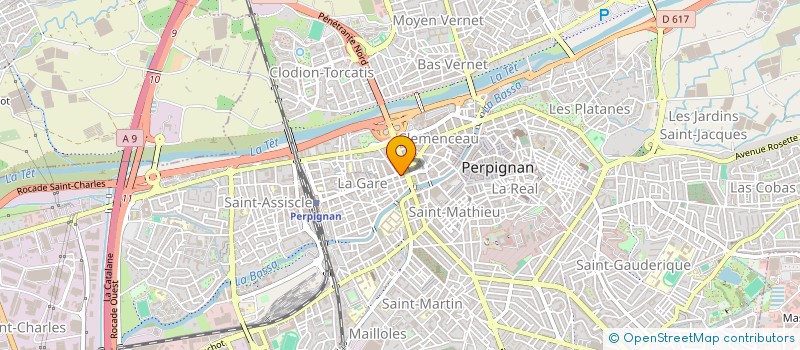 localisation de l'entreprise MADAME CHANTAL TOUCHAGUES  PERPIGNAN