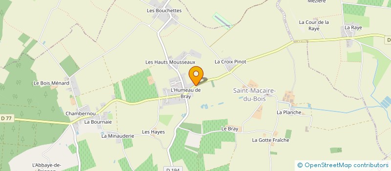 localisation de l'entreprise MADAME CHANTAL TOUIN  SAINT-MACAIRE-DU-BOIS