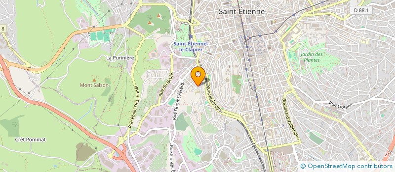 localisation de l'entreprise MADAME CHANTAL TOURNAIRE  SAINT-ETIENNE