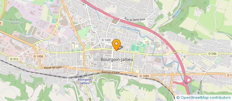 localisation de l'entreprise MADAME CHANTAL TOURNEBIZE à BOURGOIN-JALLIEU