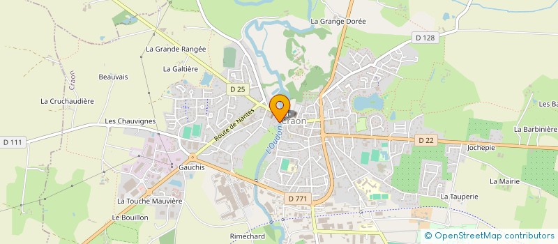 localisation de l'entreprise MADAME CHANTAL TRIBONDEAU  CRAON