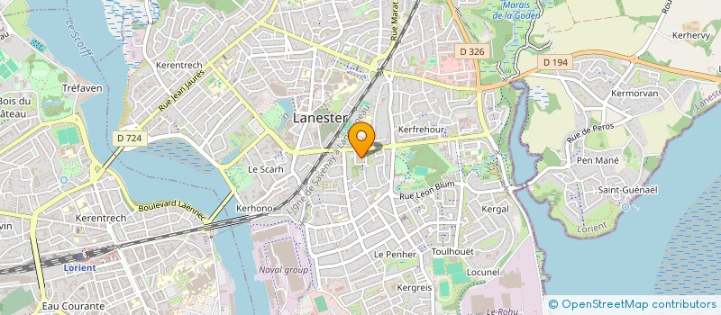 localisation de l'entreprise MADAME CHANTAL TROUMELIN à LANESTER