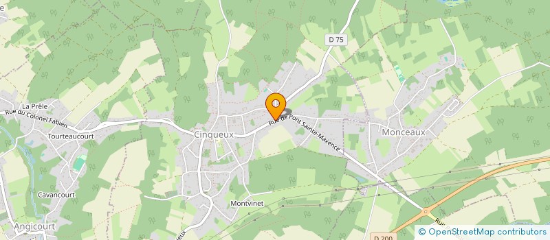 localisation de l'entreprise MADAME CHANTAL TUTIN  CINQUEUX