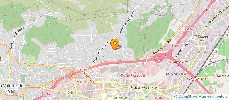 localisation de l'entreprise MADAME CHANTAL URQUIZA à LA VALETTE-DU-VAR