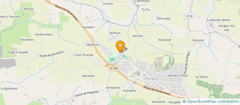 localisation de l'entreprise MADAME CHANTAL URVOAZ  PLONEIS